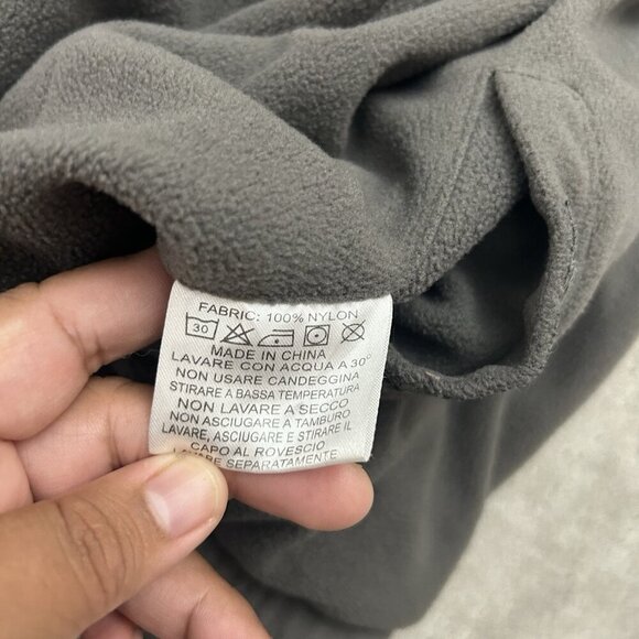 Upper Playground Jacket Mens Medium Full Zip Hoodie Goth Skater Grunge Y2K Nylon - Picture 12 of 15